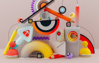 An animated image showing various geometry shapes