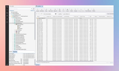 A computer screen displays a software interface with a detailed table showing a list of user activities.