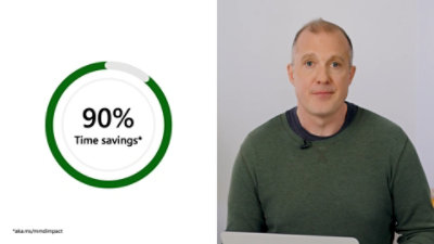 Snimak ekrana „Ušteda vremena od 90%“ iz video zapisa