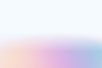 Zachte pastelkleurige achtergrond met een vloeiende overgang van blauw naar roze.