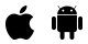 Apple and Android logos