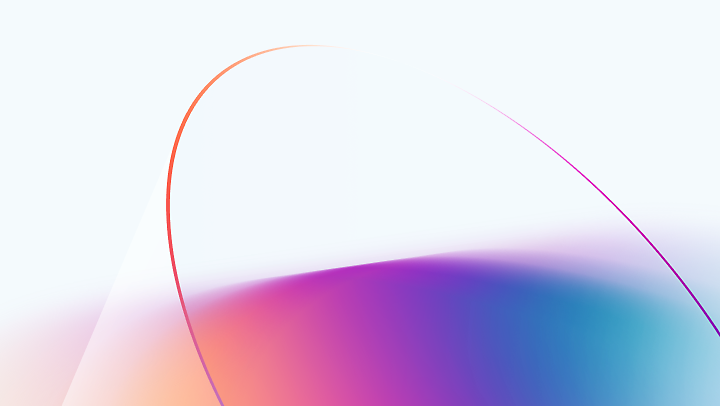 A colorful abstract background with a curved shape.