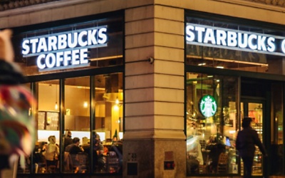 En Starbucks-butik