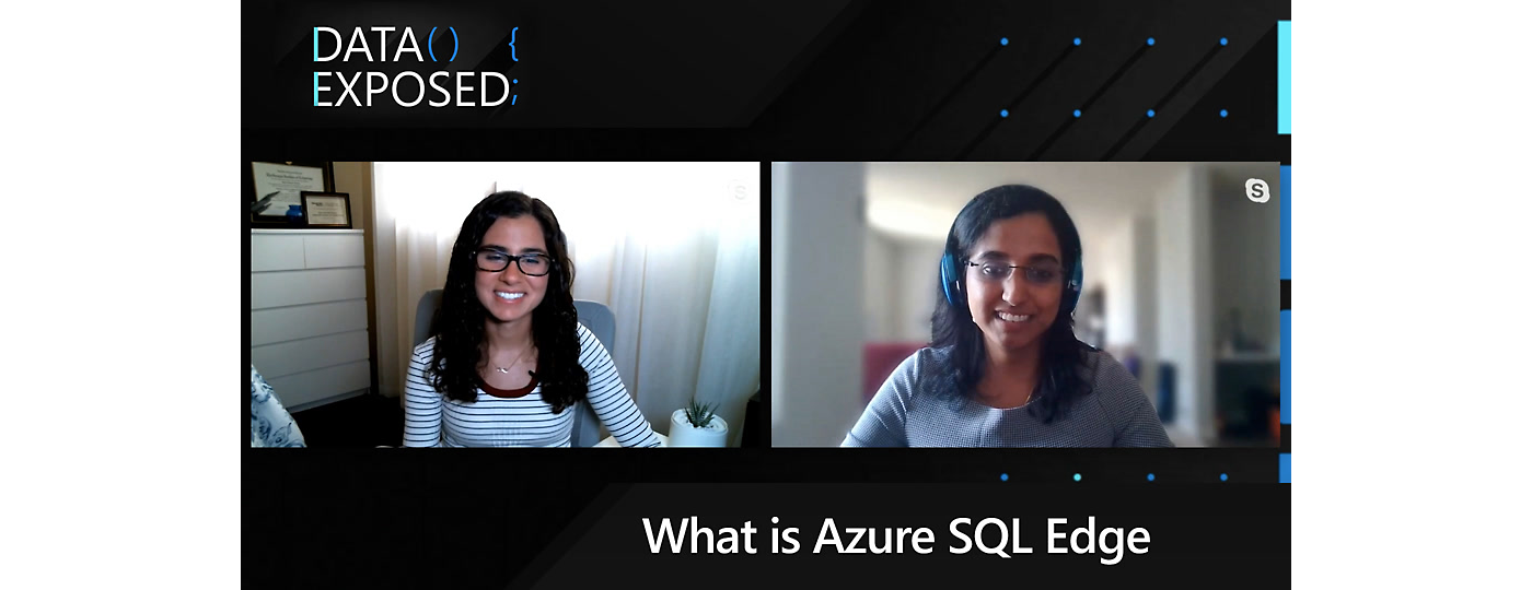 En skärmbild från dataexponerad video med rubriken Vad är Azure SQL Edge.