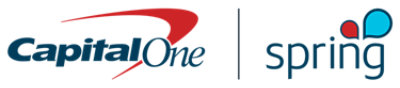 Capital One and Spring logos.