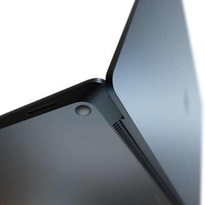 A closeup view of a feet on Surface Laptop 3 and 4. 