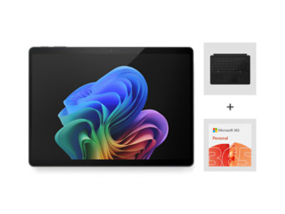 Surface Pro 13 pouces noire avec clavier noir et pack M365.