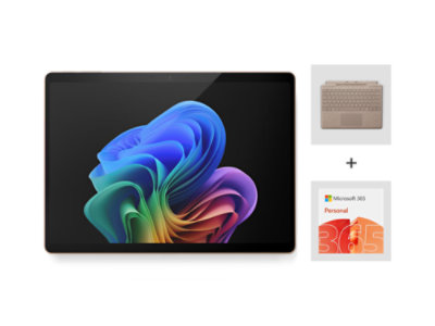 Surface Pro 13 pouces Dune avec clavier Dune et pack M365.