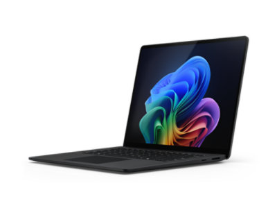 A side view of Surface Laptop for Business in the color Black.