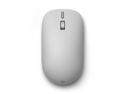 Widok myszy Surface (2. edycja) w kolorze platynowym z góry.