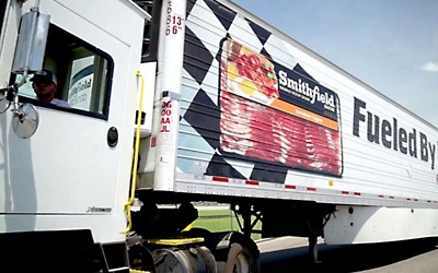 Ciężarówka firmy Smithfield 
