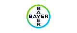The bayer logo with a blue and green circle.