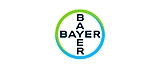 The bayer logo with a blue and green circle.