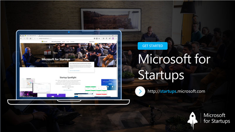 Microsoft for Startup Webページ