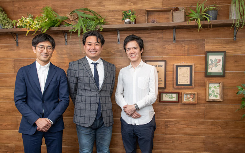 T-ICU CEO/医師 中西智之氏、TXP Medical CEO 園智博氏、キリン医療記録システム CEO 山口太一氏。