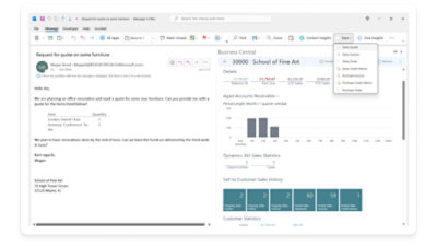 Captura de pantalla del panel de Microsoft Office 365.