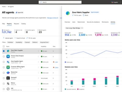  Microsoft 365 Admin center showing All Agents tab