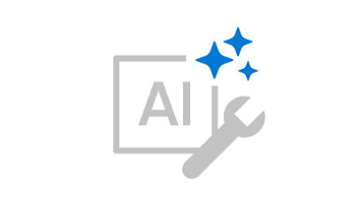 「生成 AI や開発ツールをお得に利用」を表したピクトグラム