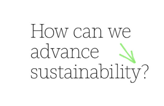 How can we advance sustainability?