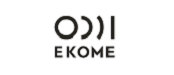 一个黑白标志，上面写着 “EKOME IICO”。