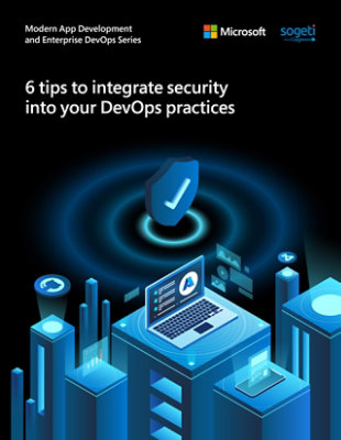The e-book titled 6 tips to integrate security into your DevOps practices