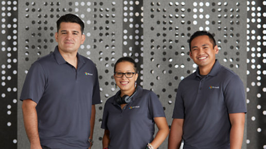 Three Microsoft product experts.