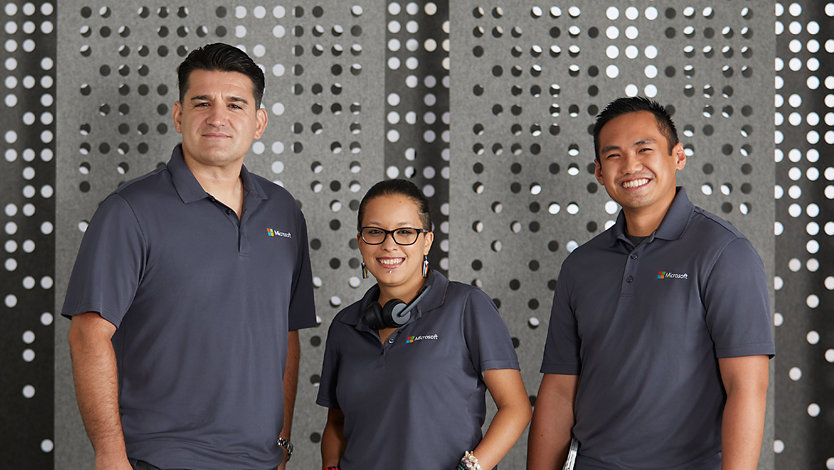 Three Microsoft product experts.