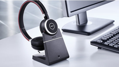 Jabra Evolve 65 Casque Sans Fil Stéréo – Casque Certifié Microsoft avec  Batterie Longue Durée – Adaptateur USB Bluetooth – Noir : :  High-Tech