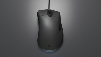  Gros plan sur la souris Microsoft Classic Intellimouse