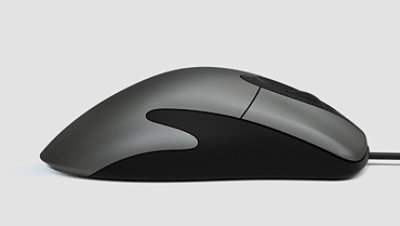 Vue latérale de la souris Microsoft Classic IntelliMouse