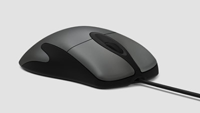 Vue de face de la souris Microsoft Classic IntelliMouse
