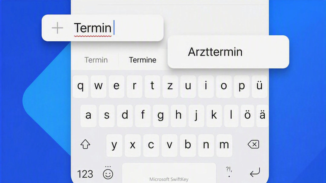 SwiftKey Autokorrektur-Demonstration