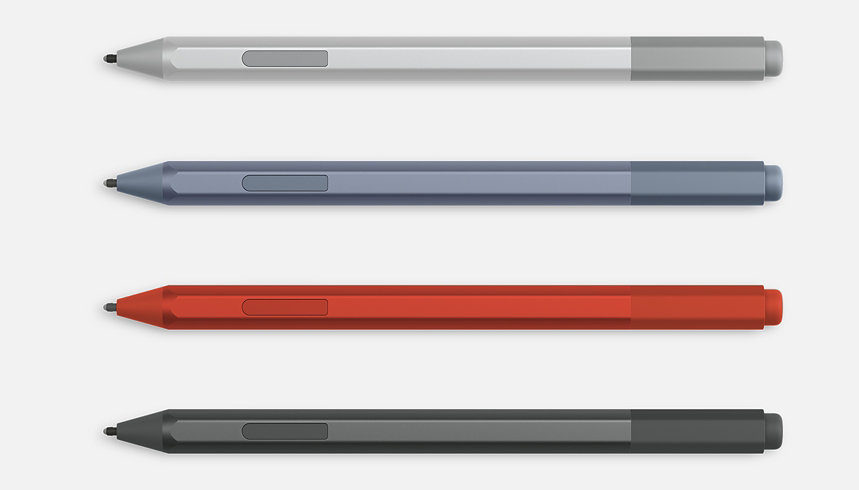 Stylet Surface Slim Pen dans différentes couleurs.