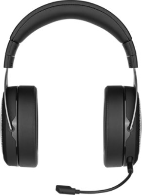Front view of CORSAIR HS75 XB WIRELESS Gaming Headset for Xbox Series X and Xbox One