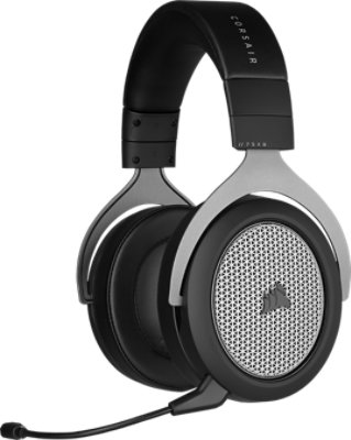 Left front view of CORSAIR HS75 XB WIRELESS Gaming Headset for Xbox Series X and Xbox One