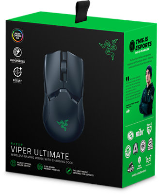 Front angled view of Razer Viper Ultimate box
