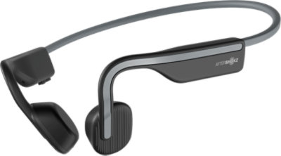 Left angled view of the Aftershokz OPENMOVE Wireless Bluetooth Headphones.