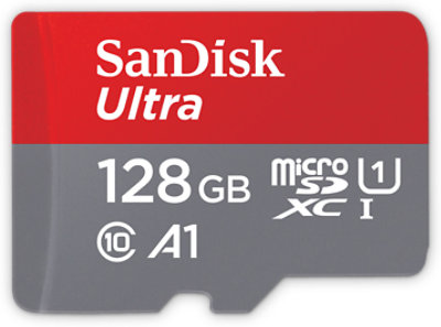 SanDisk Ultra 128 GB microSDXC SD-adapter