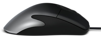 Right side view of Microsoft Pro IntelliMouse in Shadow Black