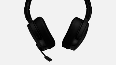 Sennheiser Adapt 560 headset in black from the front.