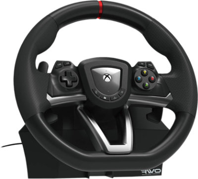 Linkervooraanzicht van de Hori USA Inc Racing Wheel Overdrive