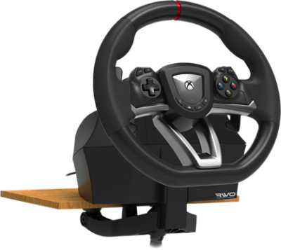 Linkervooraanzicht van de Hori USA Inc Racing Wheel Overdrive