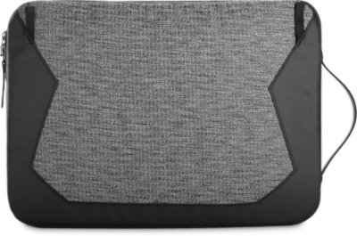 Rear view of the STM Myth Sleeve 13" Granite Black