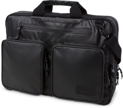 Front view of the HEX Nero Expandable Briefcase