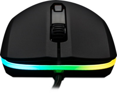 Front view of the Kingston HyperX Pulsefire Surge RGB Gaming Mouse