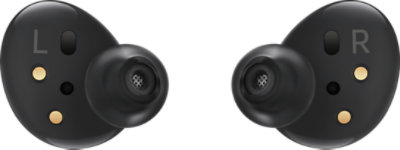Rear view of the Samsung Galaxy Buds 2 in Graphite.