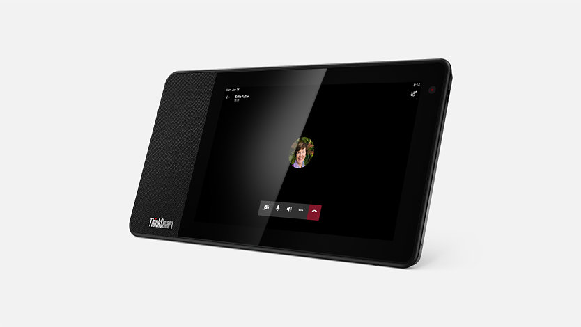 Lenovo ThinkSmart View with Microsoft Teams on screen. 