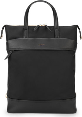 Targus Newport Convertible 2 in 1 Tote/Backpack in Black from the front