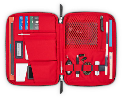 Knomo 10.5" Mayfair Knomad Organiser open laying flat from the top