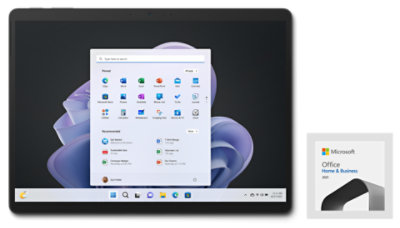 グラファイトの Surface Pro 9 と Office Home & Business 2021